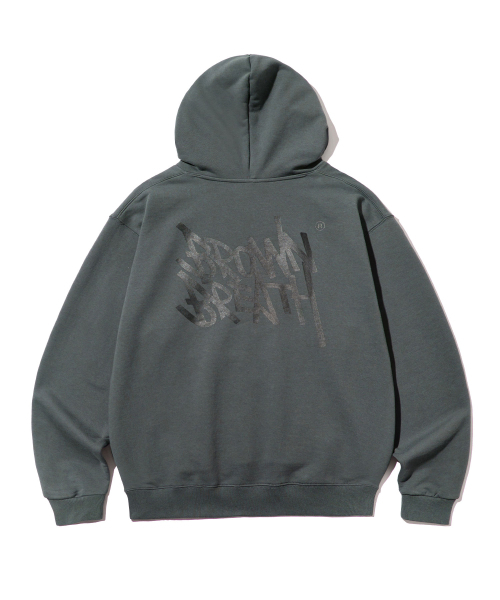BROWNBREATH(ブラウンブレス)の「TAG HOODIE - DARK GREEN(パーカー・レディース・その他・L/M/S/XL)」の1枚目の写真