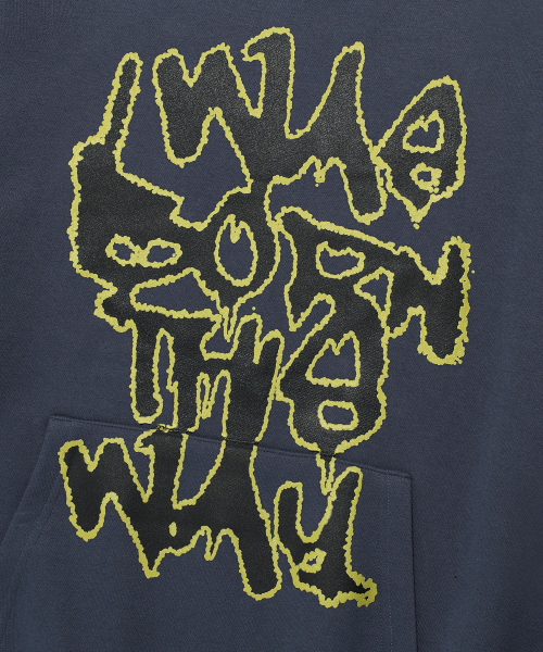 ISTKUNST(イストクンスト)の「BORN THIS WAY HOODIE_NAVY(IK2EFMM405A)(パーカー・レディース・ネイビー・S/L/M)」の4枚目の写真
