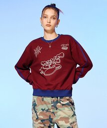 NCOVER（エヌカバー）の「OLD SPORTS TEAM SWEATSHIRT-BURGUNDY（スウェット）」