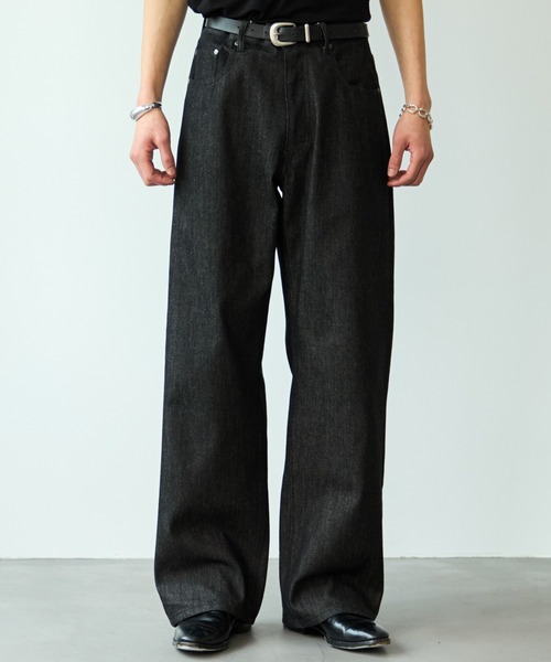 SINSS（シンス）の「Rigid straight denim / リジットストレートデニム（デニムパンツ・メンズ・インディゴブルー/ブラック・SMALL/X-SMALL/LARGE/MEDIUM）」の21枚目の写真