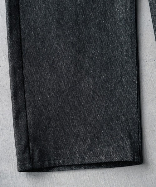 SINSS（シンス）の「Rigid straight denim / リジットストレートデニム（デニムパンツ・メンズ・インディゴブルー/ブラック・SMALL/X-SMALL/LARGE/MEDIUM）」の3枚目の写真