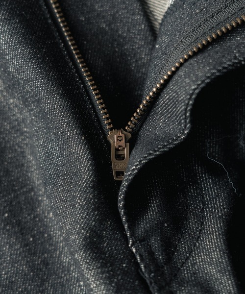 SINSS（シンス）の「Rigid straight denim / リジットストレートデニム（デニムパンツ・メンズ・インディゴブルー/ブラック・SMALL/X-SMALL/LARGE/MEDIUM）」の5枚目の写真