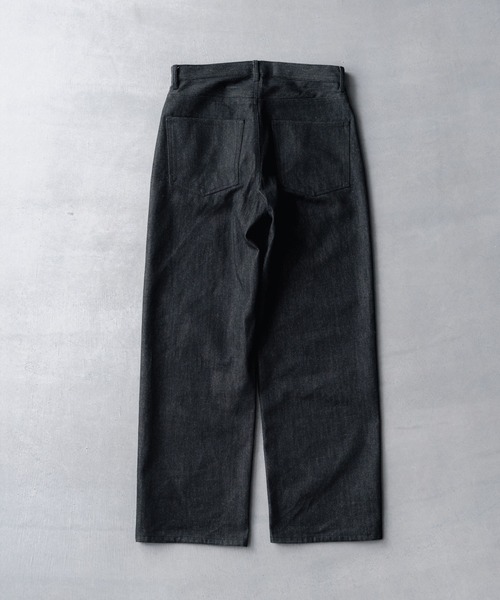 SINSS（シンス）の「Rigid straight denim / リジットストレートデニム（デニムパンツ・メンズ・インディゴブルー/ブラック・SMALL/X-SMALL/LARGE/MEDIUM）」の6枚目の写真