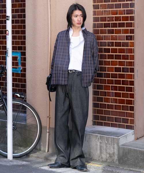 SINSS（シンス）の「Rigid straight denim / リジットストレートデニム（デニムパンツ・メンズ・インディゴブルー/ブラック・SMALL/X-SMALL/LARGE/MEDIUM）」の10枚目の写真