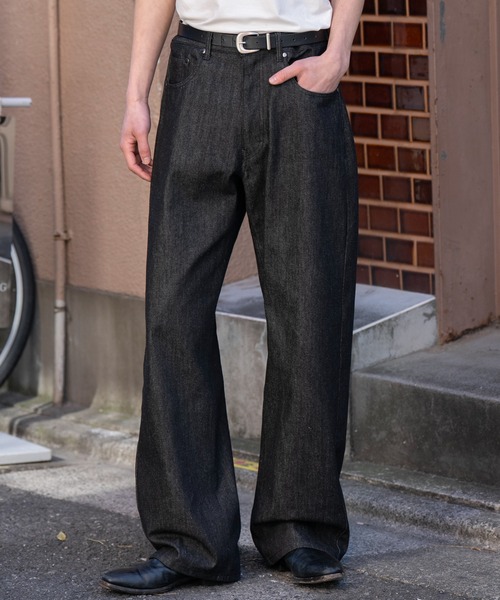 SINSS（シンス）の「Rigid straight denim / リジットストレートデニム（デニムパンツ・メンズ・インディゴブルー/ブラック・SMALL/X-SMALL/LARGE/MEDIUM）」の16枚目の写真