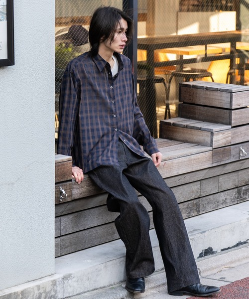 SINSS（シンス）の「Rigid straight denim / リジットストレートデニム