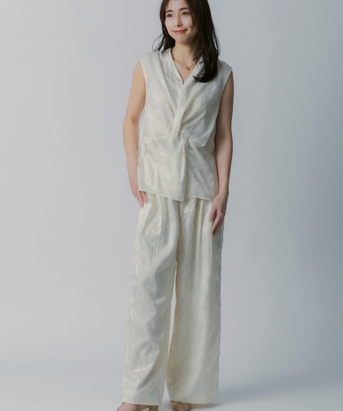 AJUGA.（アジュガ）の「箔プリントタックパンツ（その他パンツ・レディース・ライトイエロー・FREE）」の9枚目の写真