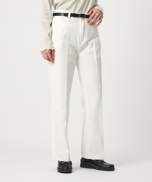 A DAY IN THE LIFE UNITED ARROWS(アデイインザライフユナイテッドアローズ)の「ストレートデニム <A DAY IN THE LIFE>(デニムパンツ・レディース・ロイヤルブルー/ブラック/オフホワイト・M/S)」の2枚目の写真