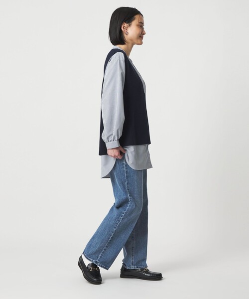 A DAY IN THE LIFE UNITED ARROWS(アデイインザライフユナイテッドアローズ)の「ストレートデニム <A DAY IN THE LIFE>(デニムパンツ・レディース・ロイヤルブルー/ブラック/オフホワイト・M/S)」の13枚目の写真