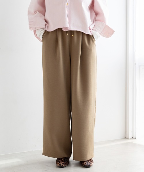 Elura（エルーラ）の「Wクロスドロストワイドパンツ＜低身長サイズあり＞/641251（その他パンツ・レディース・ダークブラウン/キャメル/ピンク/ブラック・MEDIUM/LARGE/FREE(S)）」の17枚目の写真