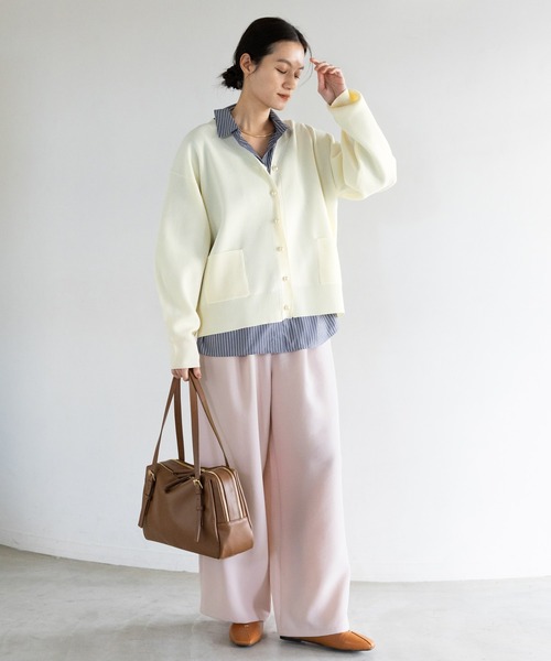 Elura（エルーラ）の「Wクロスドロストワイドパンツ＜低身長サイズあり＞/641251（その他パンツ・レディース・ダークブラウン/キャメル/ピンク/ブラック・MEDIUM/LARGE/FREE(S)）」の10枚目の写真