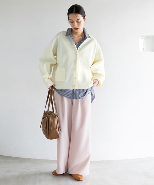 Elura（エルーラ）の「Wクロスドロストワイドパンツ＜低身長サイズあり＞/641251（その他パンツ・レディース・ダークブラウン/キャメル/ピンク/ブラック・MEDIUM/LARGE/FREE(S)）」の11枚目の写真