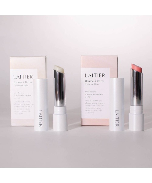 entre square（アントレスクエアー）の「LAITIER(レチエ)/モイスチャーリップ ペルル ドゥ レ(クリア)/ヴォワル ドゥ フルール(ピンク)（リップクリーム・レディース・クリア/ピンク・ONE SIZE）」の4枚目の写真