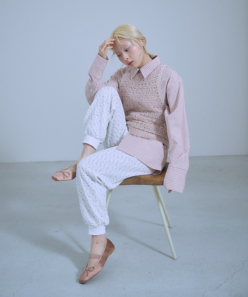 en neume エンノイム Flower Thermal Jogger Flower Thermal Jogger（その他パンツ）｜EN NEUME（エンノイム）の