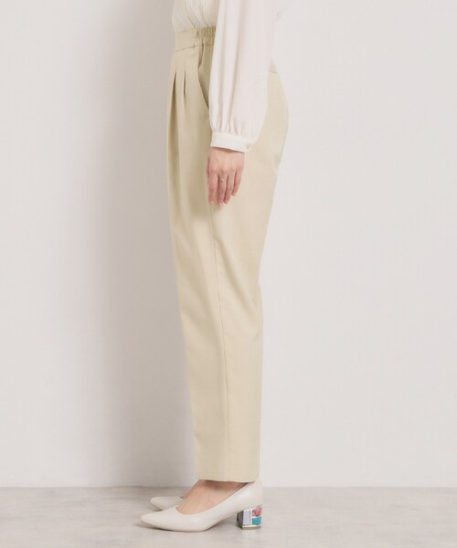ITS'DEMO（イッツデモ）の「【洗濯機OK／イージーケア】ツイルストレッチテーパードパンツ（その他パンツ・レディース・ナチュラル/ブラック・40/38）」の17枚目の写真