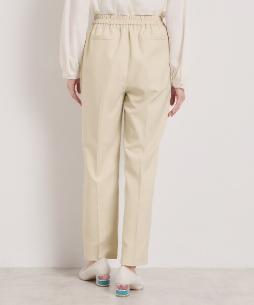 ITS'DEMO（イッツデモ）の「【洗濯機OK／イージーケア】ツイルストレッチテーパードパンツ（その他パンツ・レディース・ナチュラル/ブラック・40/38）」の18枚目の写真