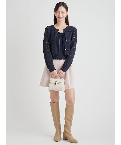 CELFORD（セルフォード）の「【洗える】レーシーニットアンサンブル（ニット/セーター・レディース・その他/オフホワイト/レッド/ダークネイビー・F）」の16枚目の写真