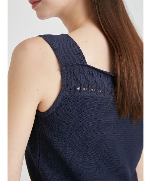 CELFORD（セルフォード）の「【洗える】レーシーニットアンサンブル（ニット/セーター・レディース・その他/オフホワイト/レッド/ダークネイビー・F）」の14枚目の写真