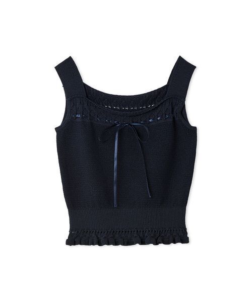 CELFORD（セルフォード）の「【洗える】レーシーニットアンサンブル（ニット/セーター・レディース・その他/オフホワイト/レッド/ダークネイビー・F）」の9枚目の写真