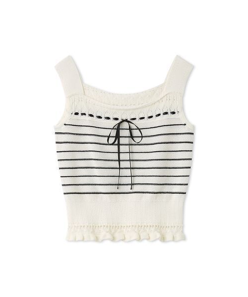 CELFORD（セルフォード）の「【洗える】レーシーニットアンサンブル（ニット/セーター・レディース・その他/オフホワイト/レッド/ダークネイビー・F）」の6枚目の写真