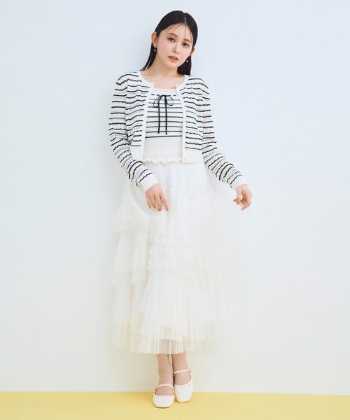 CELFORD（セルフォード）の「【洗える】レーシーニットアンサンブル（ニット/セーター・レディース・その他/オフホワイト/レッド/ダークネイビー・F）」の20枚目の写真