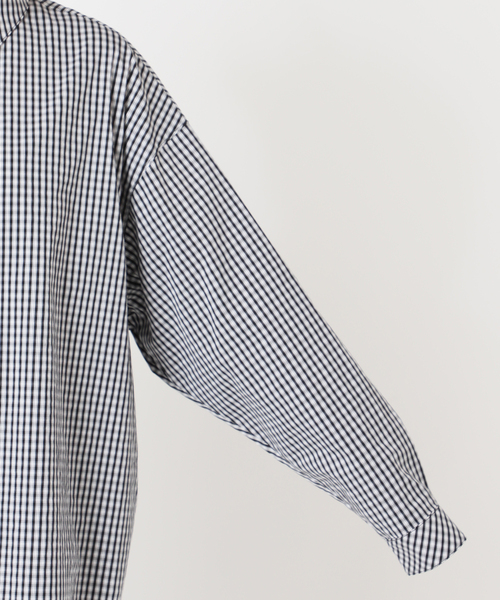 CITYSHOP（シティーショップ）の「GINGHAM CHECK シャツ（シャツ/ブラウス・レディース・ブラック・38/36）」の18枚目の写真