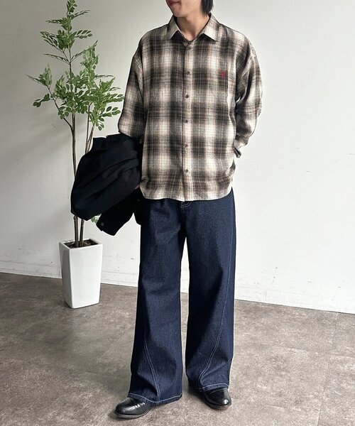 U.S. POLO ASSN.（ユーエスポロアッスン）の「【U.S. POLO ASSN.】チェックビエラシャツ（シャツ/ブラウス・レディース・アイボリー/サックスブルー/グリーン/ブラウン・LARGE/MEDIUM）」の14枚目の写真