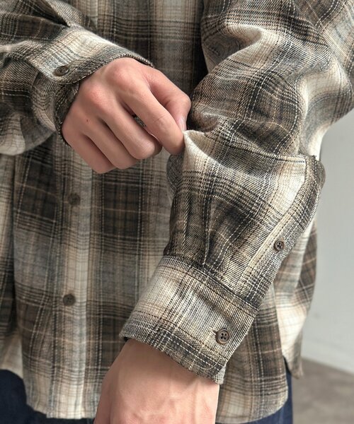 U.S. POLO ASSN.（ユーエスポロアッスン）の「【U.S. POLO ASSN.】チェックビエラシャツ（シャツ/ブラウス・レディース・アイボリー/サックスブルー/グリーン/ブラウン・LARGE/MEDIUM）」の16枚目の写真