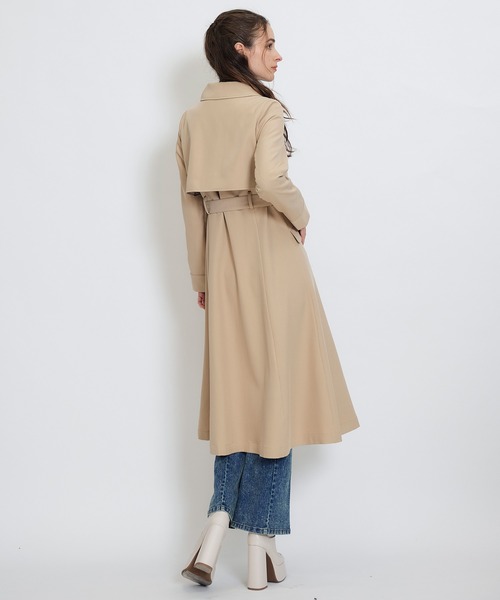 REDYAZEL（レディアゼル）の「2WAYレイヤードライクリボントレンチコート（トレンチコート・レディース・ベージュ/サックスブルー/オフホワイト・MEDIUM/SMALL）」の14枚目の写真