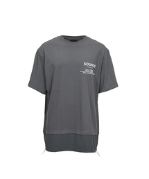 レイヤードTシャツ - グリーン