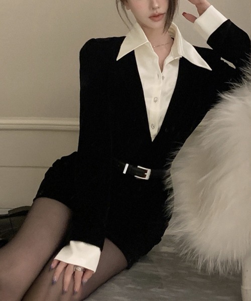 Miniministore(ミニミニストア)の「ドッキングワンピース セクシーミニワンピ(ワンピース・レディース・ブラック・M/L)」の10枚目の写真