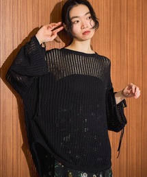 mysty woman | 7GメッシュニットLS　659795(ニット/セーター)