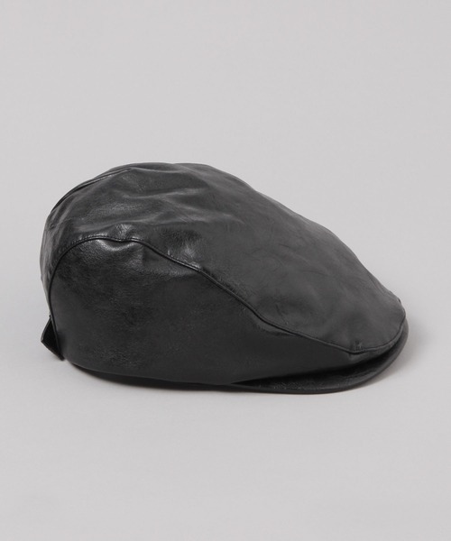 JEANASIS（ジーナシス）の「フェイクレザーハンチング/639518（ハンチング/ベレー帽・レディース・ブラック/ブラウン・FREE）」の4枚目の写真