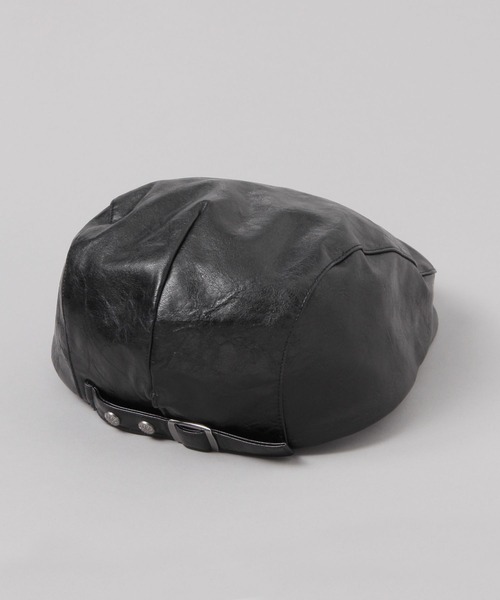 JEANASIS（ジーナシス）の「フェイクレザーハンチング/639518（ハンチング/ベレー帽・レディース・ブラック/ブラウン・FREE）」の5枚目の写真