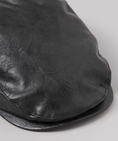 JEANASIS（ジーナシス）の「フェイクレザーハンチング/639518（ハンチング/ベレー帽・レディース・ブラック/ブラウン・FREE）」の7枚目の写真