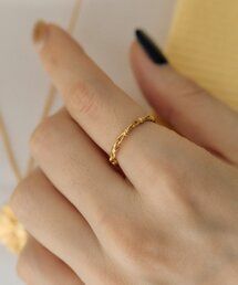 《金属アレルギー対応/ステンレス》インフィニティチェーンリング
