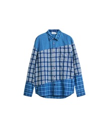 新品✨タグ付き♪定価14,900円　デシグアル　ブラウス　ブルー系　大特価‼️ Desigual｜デシグアルのシャツ/ブラウス（ブルー・ネイビー/青色系