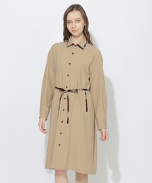 クレストブリッジチェックトリムシャツコート