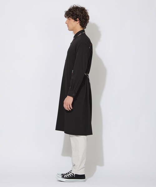 CB CRESTBRIDGE(シービークレストブリッジ)の「クレストブリッジチェックトリムシャツコート(シャツ/ブラウス・レディース・ブラック/ベージュ系その他5・1/3)」の6枚目の写真