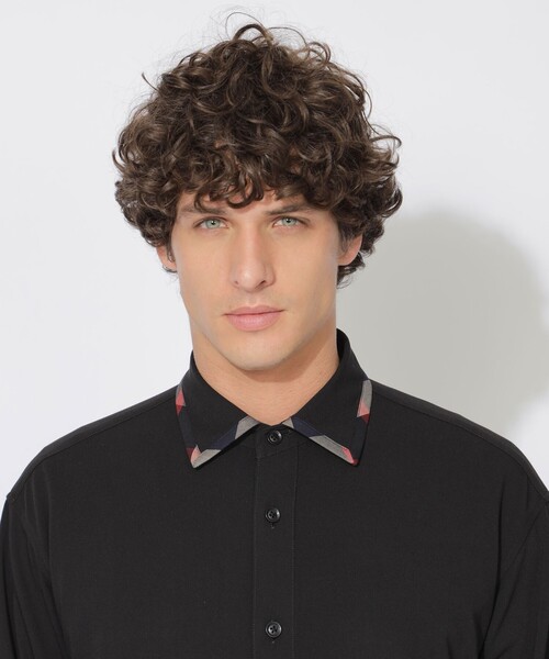 CB CRESTBRIDGE(シービークレストブリッジ)の「クレストブリッジチェックトリムシャツコート(シャツ/ブラウス・レディース・ブラック/ベージュ系その他5・1/3)」の8枚目の写真