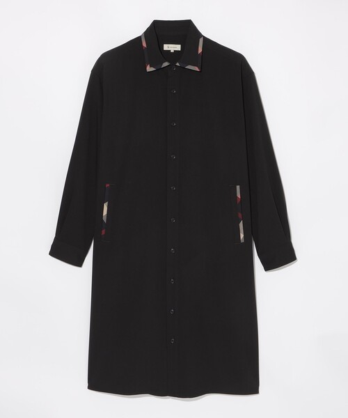 CB CRESTBRIDGE(シービークレストブリッジ)の「クレストブリッジチェックトリムシャツコート(シャツ/ブラウス・レディース・ブラック/ベージュ系その他5・1/3)」の11枚目の写真