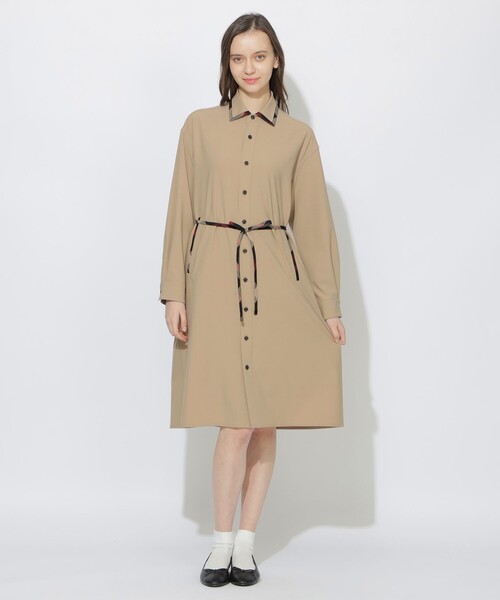 CB CRESTBRIDGE(シービークレストブリッジ)の「クレストブリッジチェックトリムシャツコート(シャツ/ブラウス・レディース・ブラック/ベージュ系その他5・1/3)」の12枚目の写真