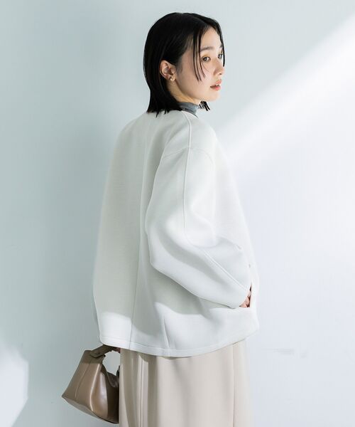 Green　Parks（グリーンパークス）の「ZIPカラーブルゾン（ブルゾン・レディース・ホワイト系その他2/ブラック・FREE）」の8枚目の写真