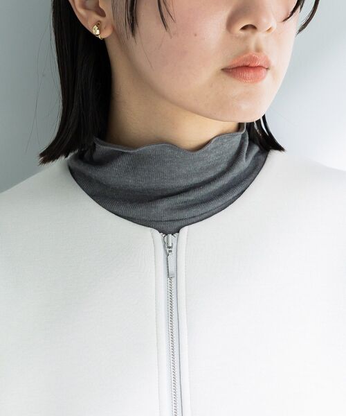 Green　Parks（グリーンパークス）の「ZIPカラーブルゾン（ブルゾン・レディース・ホワイト系その他2/ブラック・FREE）」の10枚目の写真