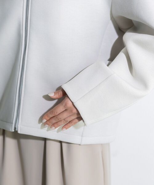 Green　Parks（グリーンパークス）の「ZIPカラーブルゾン（ブルゾン・レディース・ホワイト系その他2/ブラック・FREE）」の11枚目の写真