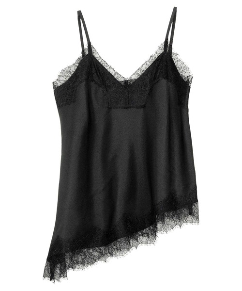 KOBE LETTUCE（コウベレタス）の「サテンレースキャミトップス（キャミソール・レディース・ミント/ライトベージュ/ブラック・M）」の15枚目の写真