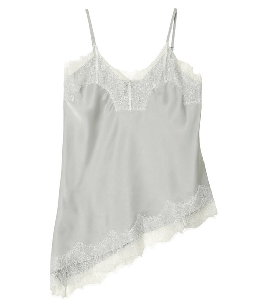 KOBE LETTUCE（コウベレタス）の「サテンレースキャミトップス（キャミソール・レディース・ミント/ライトベージュ/ブラック・M）」の17枚目の写真