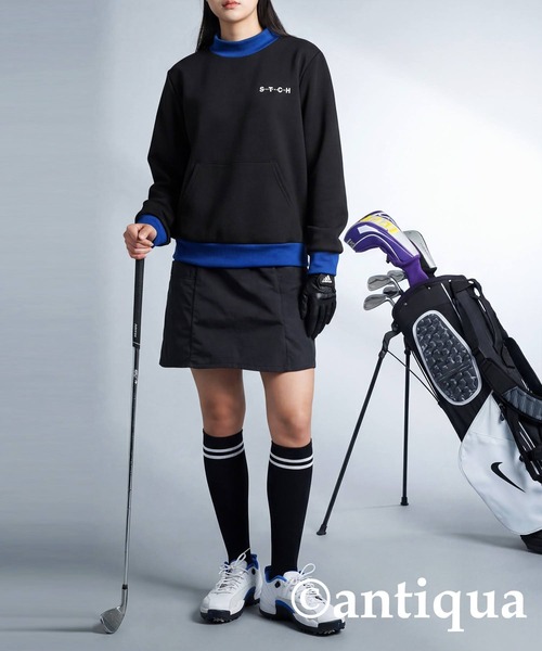 antiqua(アンティカ)の「【STCH】プルオーバー(Tシャツ/カットソー・レディース・ブラック/杢グレー/ネイビー・ONESIZE)」の4枚目の写真