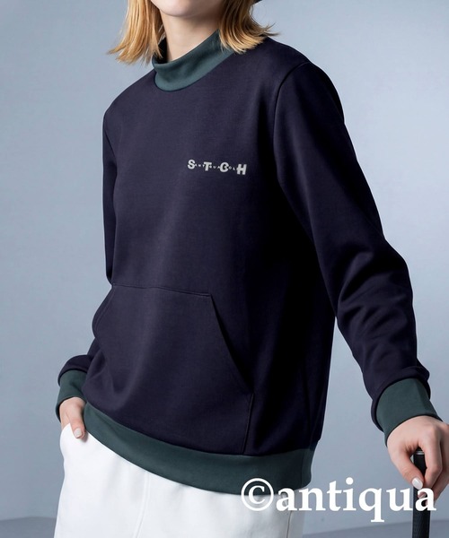 antiqua(アンティカ)の「【STCH】プルオーバー(Tシャツ/カットソー・レディース・ブラック/杢グレー/ネイビー・ONESIZE)」の14枚目の写真