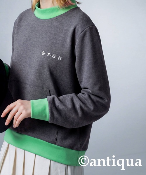 antiqua(アンティカ)の「【STCH】プルオーバー(Tシャツ/カットソー・レディース・ブラック/杢グレー/ネイビー・ONESIZE)」の11枚目の写真